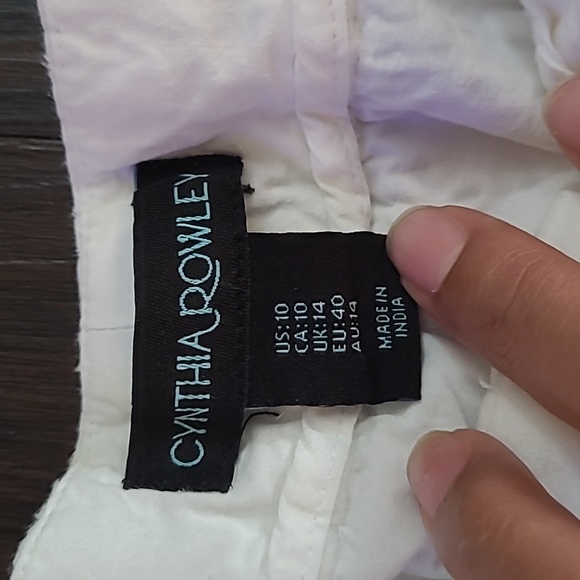 CINTHIA ROWLEY Shorts ♤ white color ♤size 10 - Picture 5 of 6